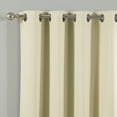 thumbnail image 2 of Quality Home Thermal Insulated Blackout Curtains - Stainless Steel Nickel Grommet Top - Beige - 52"W x 63"L - (Set of 2 Panels), 2 of 4