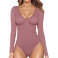 thumbnail image 1 of ORUYROP Combinaison à Manches Courtes et Manches Courtes Deep V Neck pour Vêtements pour Femmes, 1 of 5