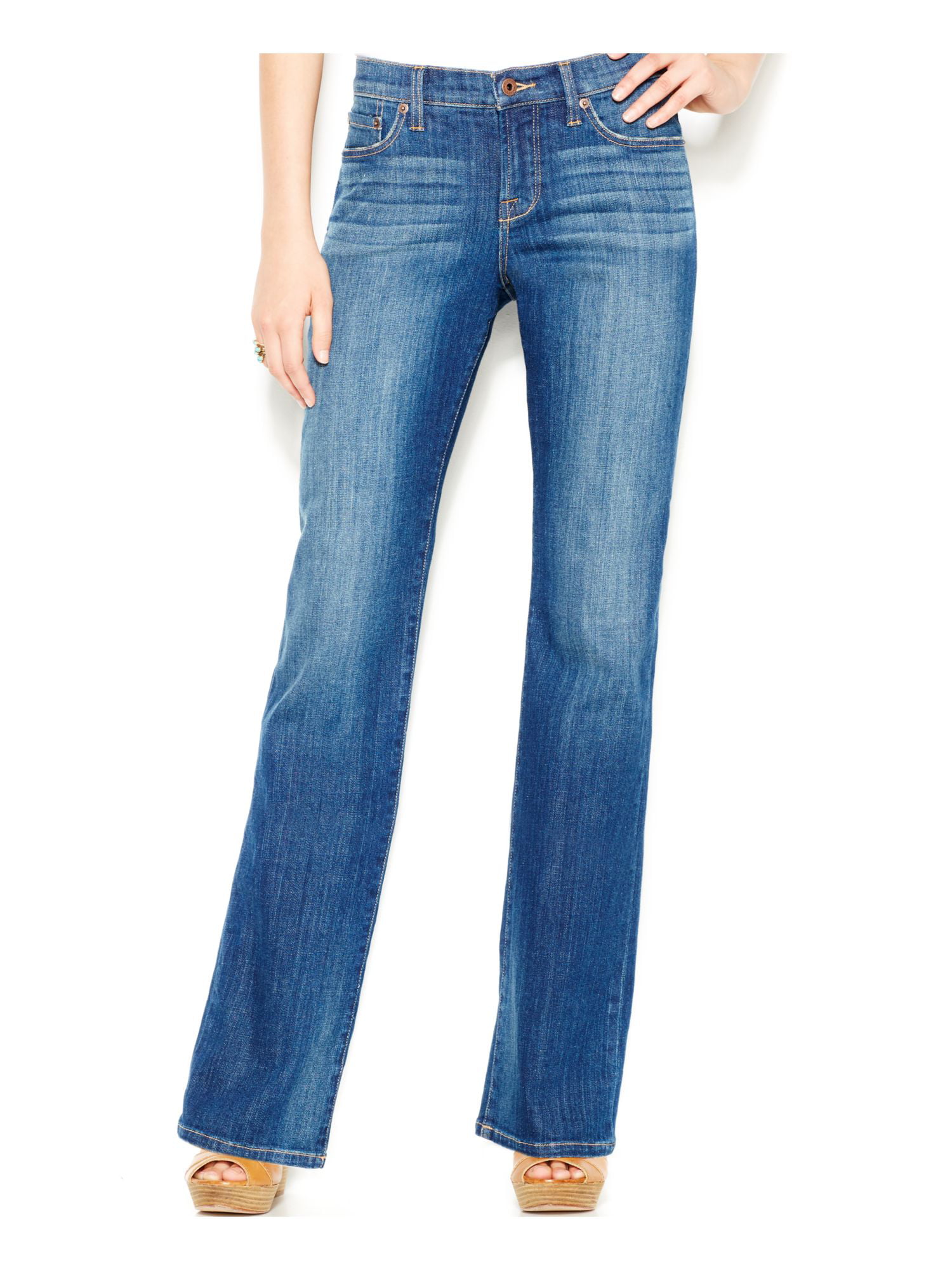 Lucky Brand - LUCKY BRAND Womens Blue Boot Cut Jeans Size: 4 - Walmart ...
