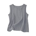 thumbnail image 5 of XXWXYD Girls Linen Pants Set Two Piece Summer Casual Beach Vacation Outfits Sleeveless Tank Top Wide Leg Business Clothes Toddler Girl Vacation Outfits, 5 of 5