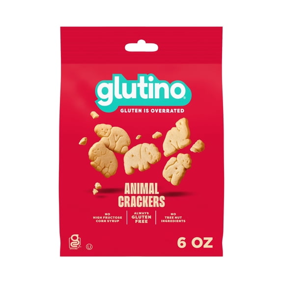 Glutino Gluten Free Animal Crackers, Gluten Free Snacks, 5.5 oz.