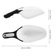 NICEXMAS 2Pcs Multi Function Plastic Scoops for Household Kitchen Use with Comfortable Grip in Multi Color