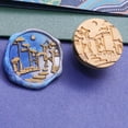 thumbnail image 2 of Cuadros Decorativos Sello de cera Sello Retro Casa Sellado Invitación Sobre Reemplace la cabeza (GX-12) Likrtyny embutido en tela, 2 of 9