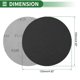 thumbnail image 3 of Hojas de lijado de gancho y lazo Unique Bargains 125x125mm negras 240 grano para un lijado y pulido eficiente en la fabricación y reparación de automóviles y trabajos en madera, 3 of 7