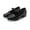 A-Black126, variant on JAJAHO Children's Tap Shoe Unisex PU Leather Slip On Shoes With Bowknot For Boys Girls Classic Dance Shoes