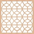 thumbnail image 4 of Ekena Millwork 23 3/8"W x 23 3/8"H x 3/8"T Large Akron Decorative Fretwork Wood Wall Panels, Alder, 4 of 6