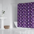 thumbnail image 2 of Purple Cartoon Unicorn Dress Rainbow Crown Pattern Shower Curtain 72"x72" ,Bathroom Decorative Shower Curtains Set with 12 Hooks,Modern Waterproof Washable Shower Curtain, 2 of 6