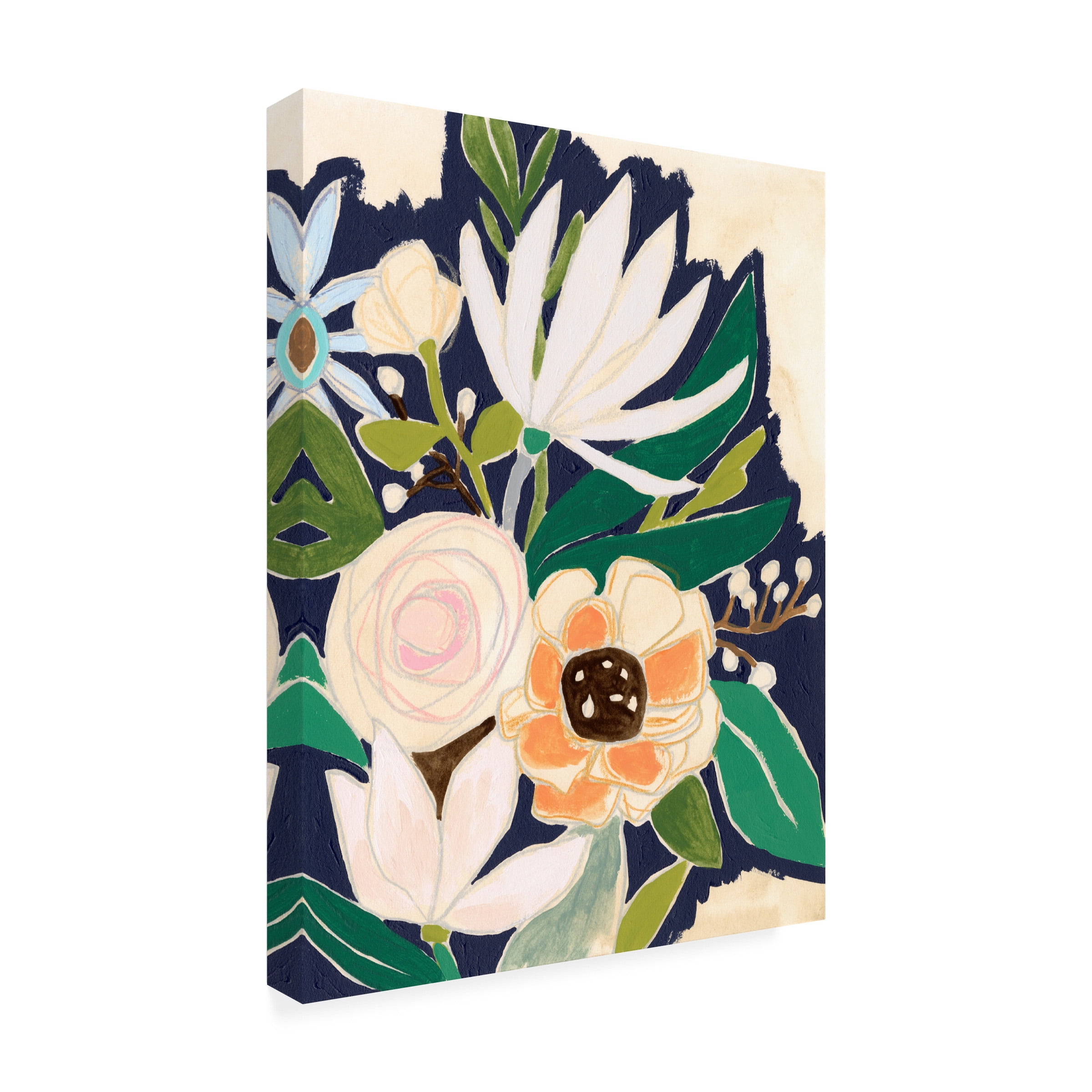 June Erica Vess 'Floral Interim I' Canvas Art