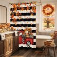 thumbnail image 4 of Shower Curtains for Bathroom-36"x72",Thanksgiving Pumpkins Red Truck Waterproof Bath Curtain Grommet Shower Curtain Set with Hooks, 4 of 9