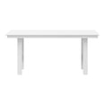 thumbnail image 6 of WestinTrends Ashore 66″ All-Weather Poly Lumber Rectangle Dining Table for 6, Modern Outdoor Patio Table, White, 6 of 14