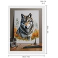 thumbnail image 2 of Diamond Art Kits for Adults, Wolf Autumn Forest Portrait Art 5D Diamond Painting Kits for Adults Beginners, DIY Full Drill Diamond Painting, Gem Art and Crafts 12x16, 2 of 7