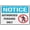 Warning Sign 1, variant on Offences Relating To Fire Exits Notice Reflective Aluminum Sign - 8"x12", Rust Free, Weather Resistant, Waterproof, Easy To Mount - Office, School, Hospital, Factory