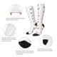 thumbnail image 3 of Fotbe Heart Panda Calcetas Divertidas Estampadas para Hombre y Mujer, Calcetas de Algodón hasta la Rodilla para Caminar, Correr, Enfermería y Embarazo, 3 of 6