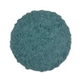 thumbnail image 6 of Home Weavers Bell Flower Collection Bathroom Rug 100% Cotton Tufted Round Shape Bathroom Rug, Soft Absorbent Bath Rugs, Non-Slip Bath Rug, Machine Washable Bath Mats for Bathroom- 22" Round, Blue, 6 of 9
