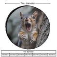 thumbnail image 2 of Funny Squirrel Camper Spare Tire Cover Funny Animal Lover Weatherproof Universal Wheel Protectors for Camper Trailer Truck SUV Universal 13inch, 2 of 8