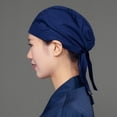 thumbnail image 3 of vlrwzc Japanese Style Chef Bandana Hat Adjustable Cotton Work Cap for Sushi Restaurants, 3 of 7