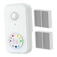thumbnail image 3 of Purificador de iones negativos, ventilador con filtro HEPA que elimina el polvo, generador de aire portátil silencioso para Blanco, 3 of 9