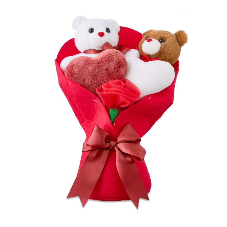 Way To Celebrate Valentine's Day 13" Medium Bear Bouquet photo 1