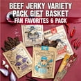 thumbnail image 4 of Righteous Beef Jerky Variety Pack Gift Basket - Great Gifts for Men - Gluten Free, High Protein Healthy Snack - Beef, Pork, 4 of 7