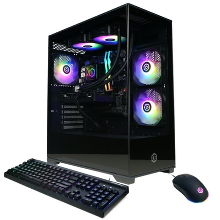 CyberPowerPC - Gaming Desktop - Intel Core i9-14900F - NVIDIA GeForce RTX 5060 Ti 16GB - 32GB DDR5 - 2TB PCIe 4.0 SSD - Black