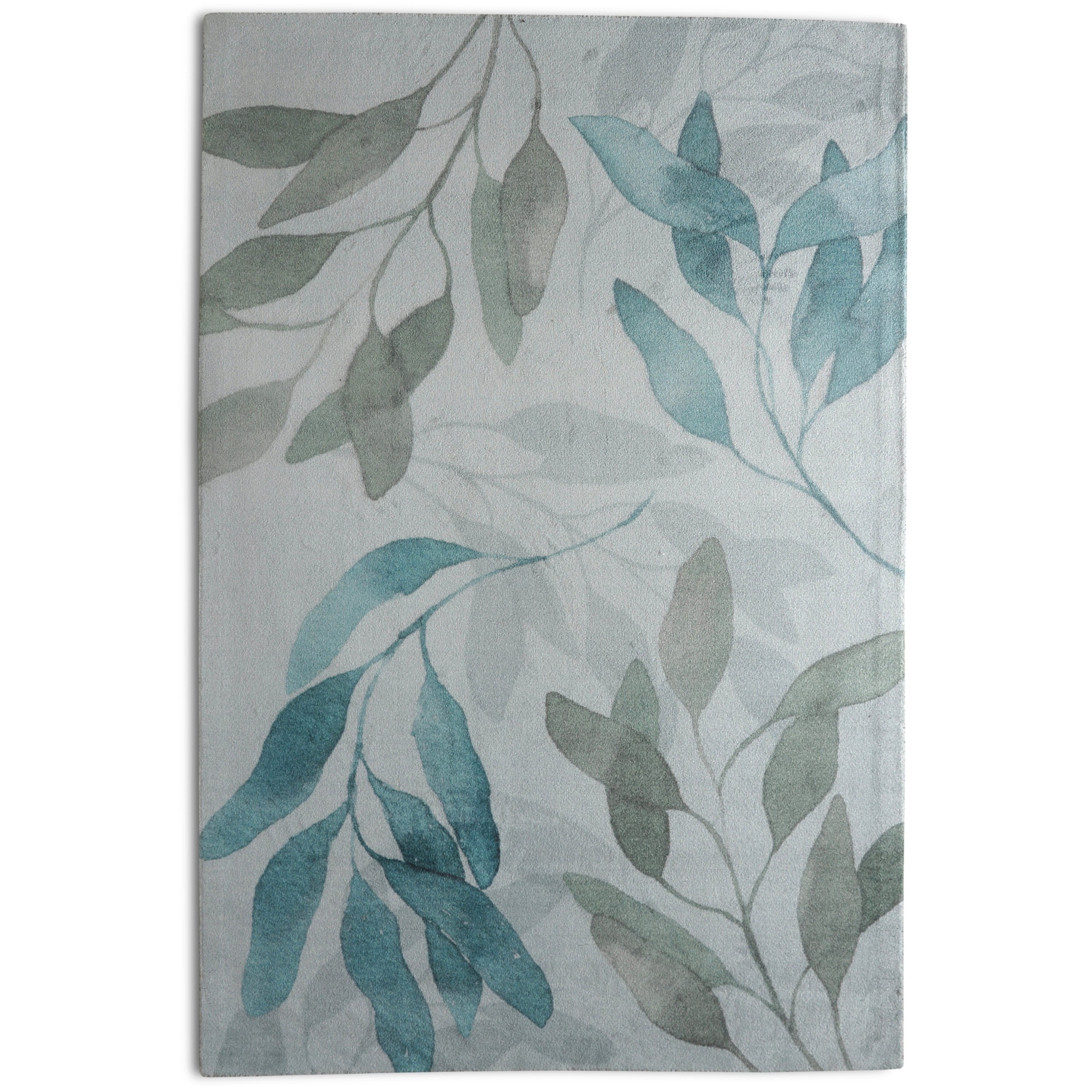 Rugsmith Teal Meadow Contemporary Floral Area Rug
