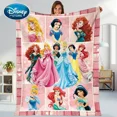 thumbnail image 5 of Manta ligera con estampado de princesas de Disney para sala de estar, dormitorio, habitación de niños, cálida, regalo de Navidad, 5 of 5