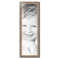 ArtToFrames 11x35" Anique Silver Picture Frame, Silver Wood Poster Frame, with Regular Acrylic and 2 (FBPL-4964)