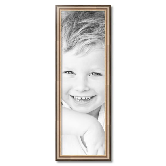 ArtToFrames 11x35" Anique Silver Picture Frame, Silver Wood Poster Frame, with Regular Acrylic and 2 (FBPL-4964)