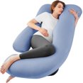 thumbnail image 1 of Almohada Embarazo Jumbo en Forma de U SASTTIE para Posicionamiento Corporal 152x76 cm, 1 of 7