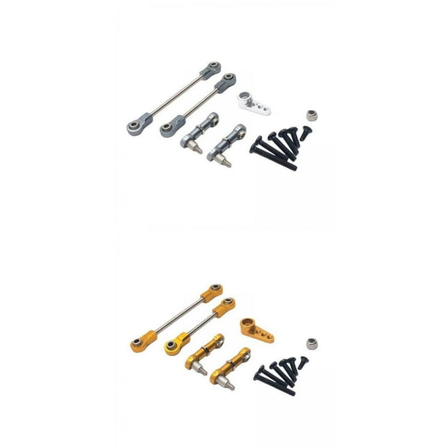 de 2 Varillas de Dirección de Metal para K969 K979 , Accesorios para Maletero de Orugas perfke Mini barra de dirección del coche