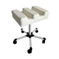 thumbnail image 4 of Yinanstore Tabouret de Manucure Repose-Pieds Pédicure Portable Robuste Multifonction avec Roulettes Hauteur Réglable pour Usage Bureau Commercial Blanc, 4 of 8