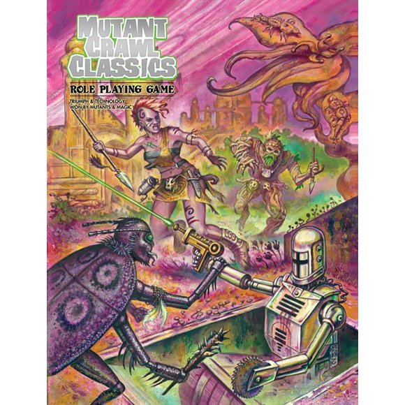 Libro Goodman Games Mutant Crawl Classics Core Rulebook Tapa blanda
