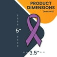 thumbnail image 4 of Magnet Me Up Support Pancreatic and Leiomyosarcoma Cancer Awareness Purple Ribbon Magnet Decal, 3.5x7 In, Vinyl Automotive Magnet, 4 of 9