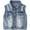 Blue, variant on Esaierr Toddler Kids Sleeveless Denim Vest for Boys Girls Spring Autumn Jeans Vest Jacket Lapel Denim Sleeveless Vest Coat Outerwear 3-8T