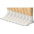 thumbnail image 2 of Men's Hanes 86U8P Big & Tall Classic Cotton Ankle Socks - 8 Pack (White XL), 2 of 3