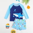 thumbnail image 6 of MuXiKeJi Clothes Boys Bathing Suit Comfortable Swimwear Set Boys Two Piece Swim Set Vacation Toddler Bathing Suits for Boys, 6 of 7