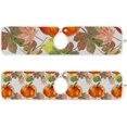 thumbnail image 2 of Watercolor Fall Pumpkins Kitchen Sink Splash Guard 2 Packs Faucet Absorbent Mats Maple Leaves Autumn Faucet Handle Drip Catcher for Kitchen, Bathroom,Sink Mat, Dish Drying Mat, 14.9"x5.5", 2 of 7