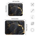 thumbnail image 3 of Black and Golden Marble Dish Drying Mat Microfiber Kitchen Pad Large Counter Absorbent Dish Mats Drainer Rack 16"x18", 3 of 7