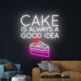 thumbnail image 4 of Handmadetneonsign Cake Is Always A Good Idea Neon Sign, Cake Wall Decor, Bakery Wall Decor, 4 of 5