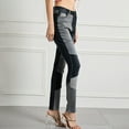 thumbnail image 6 of cFmduc High Waisted Jeans for Women Skinny Denim Patchwork Stretch Pants for Various Occasions, 6 of 9