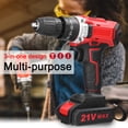thumbnail image 2 of Labymos Perceuse Électrique Domestique Multifonction 21V Moteur Sans Balais 2 Vitesses Contrôle Régulation de Vitesse en Continu Rotation, 2 of 8