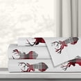 thumbnail image 1 of Safdie & Co. Literie Ultra Doux Ensemble de Draps Imprimés 3PC Lit Simple Carreaux Classiques Bouclier de Cerf, 1 of 1