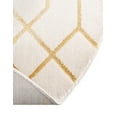 thumbnail image 4 of Marilyn Monroe Glam Collection Area Rug - Trellis (5' 3" Round White Gold/Gold), 4 of 11
