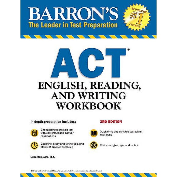 Barron's Acte Anglais, Cahier de Lecture et d'Écriture