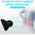 thumbnail image 5 of Lumbar Support Pillow for Office Chair, Memory Foam Lumbar Pillow for Lower Back Pain Relief (Black), 5 of 14