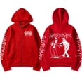 thumbnail image 4 of Sudadera con capucha con cremallera Ghostemane limitada, sudaderas con capucha con estampado gráfico, sudaderas con cremallera gótica de Metal Rock, ropa de calle Harajuku, abrigos, 4 of 5