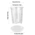 thumbnail image 3 of Clear Plastic Orchid Pots With Holes Saucers For Phalaenopsis Indoor Breathable Flower Plants Containers With Drainage Trays, 3 of 6