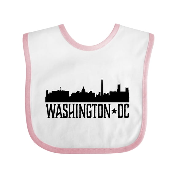 Inktastic Washington Dc City Skyline Boys or Girls Baby Bib