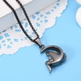 thumbnail image 3 of Angel Cremation Urn Necklace for Ashes Angel & Moon Urn Necklaces Cremation Necklack Locket Stainless Steel Keepsake Waterproof Memorial Pendent, 3 of 6