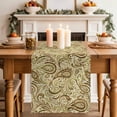 thumbnail image 2 of Table Runner 120 Inches Long for Kitchen Dining, Beige Brown Green Dresser Scarf Farmhouse, Dining Table Decorations for Wedding/Parties, Retro Botanical Abstract Art 13 x 120 In, 2 of 8